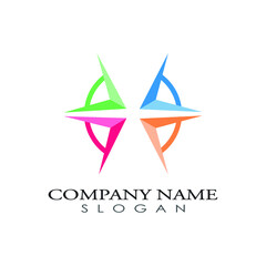 Obraz premium Community logo icon design template