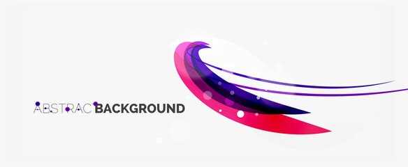 Fototapeta premium Waves and lines trendy design template for business or technology presentation, internet poster or web brochure cover, wallpaper