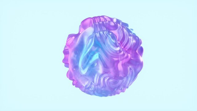 abstract background ,animation of abstract  morphing liquid shape. 1080p seamless looped 3D video with alpha matte. 3D rendering.