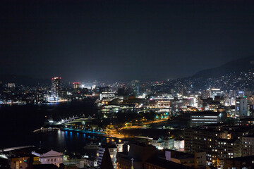 Fototapeta premium グラバースカイロードからの長崎市街地夜景