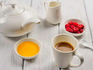 cup of tea and teapot