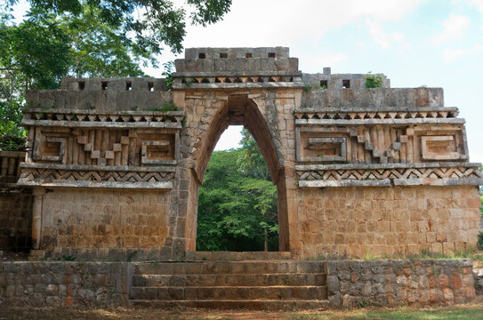 Labna  archaeological site in Yucatan Peninsula, Mexico.