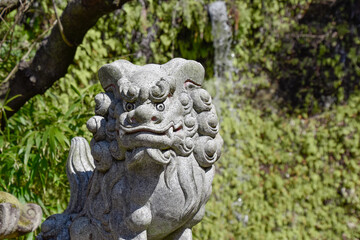Fototapeta na wymiar guardian lion statue