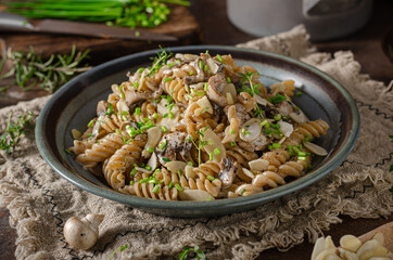 Delicious creamy pasta