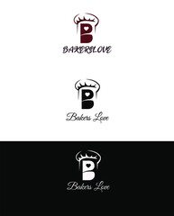 Bakers lover logo Design vector Art