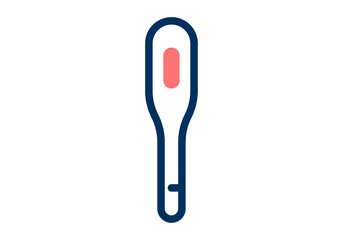 体温計のシンプルなデザインのイラスト