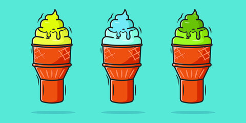 ice cream with a cone for your graphic needs