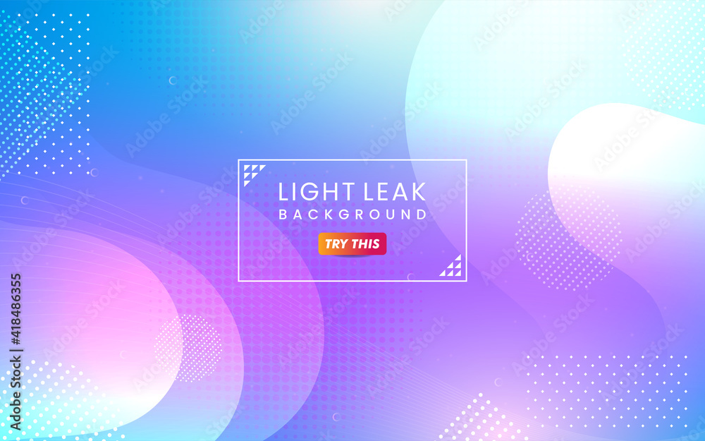 Poster abstract colorful light leak background. modern dynamic background usable for greeting card, banner,