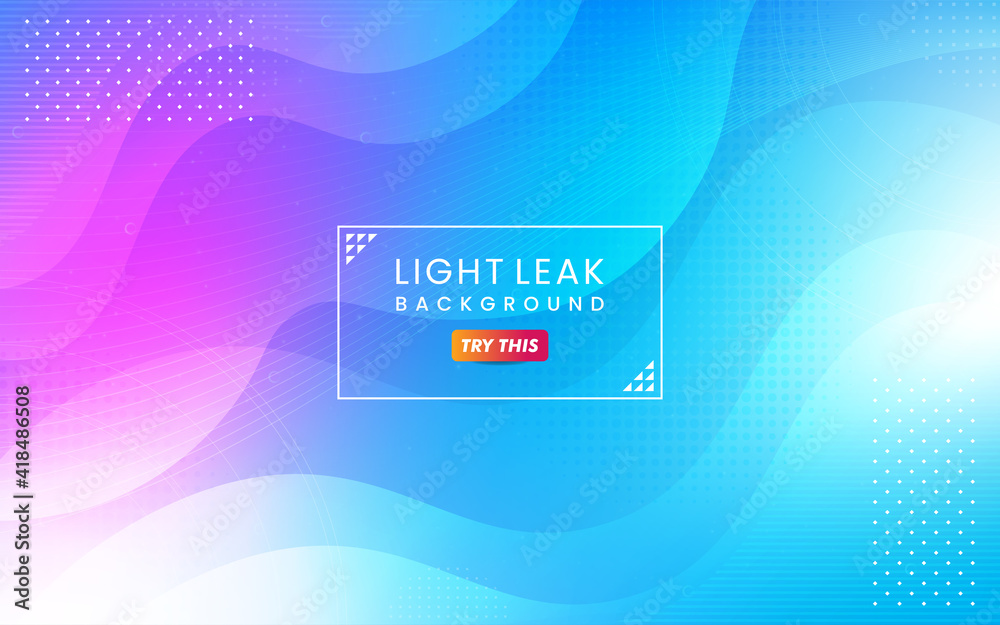 Poster abstract colorful light leak background. modern dynamic background usable for greeting card, banner,