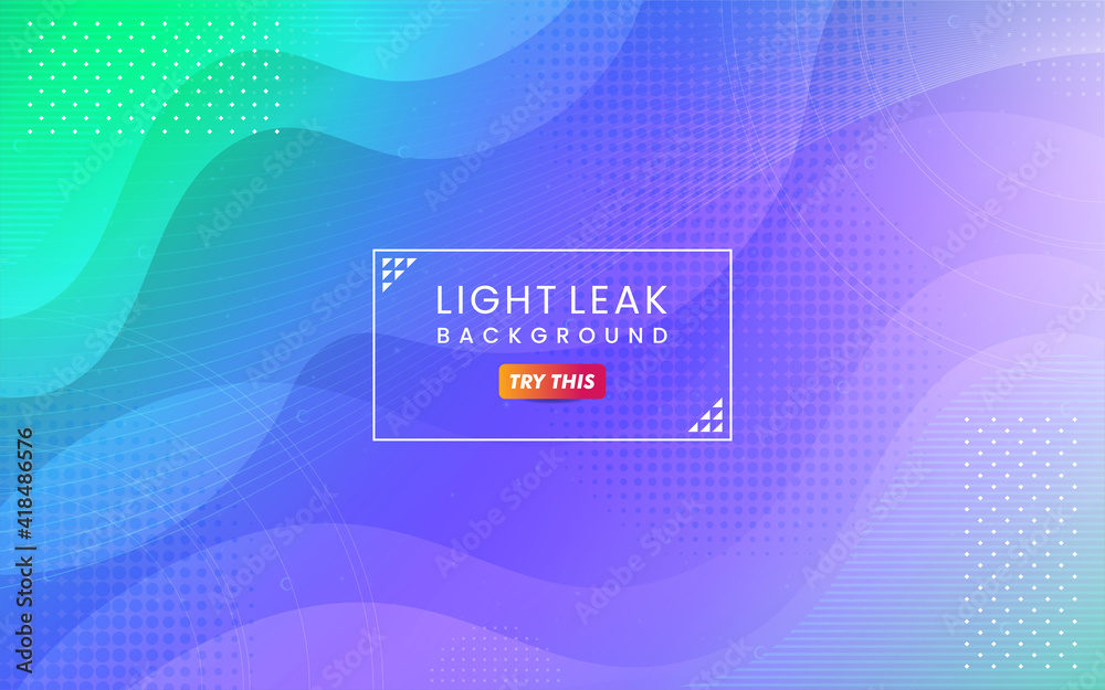 Poster abstract colorful light leak background. modern dynamic background usable for greeting card, banner,