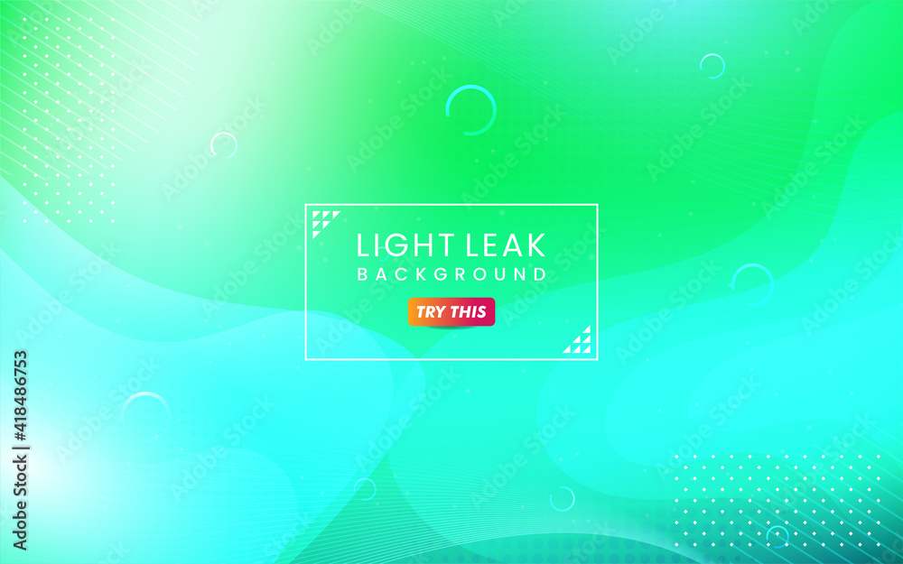 Poster abstract colorful light leak background. modern dynamic background usable for greeting card, banner,
