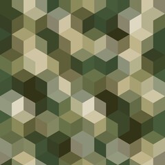 Texture military olive and tan colors forest camouflage seamless pattern