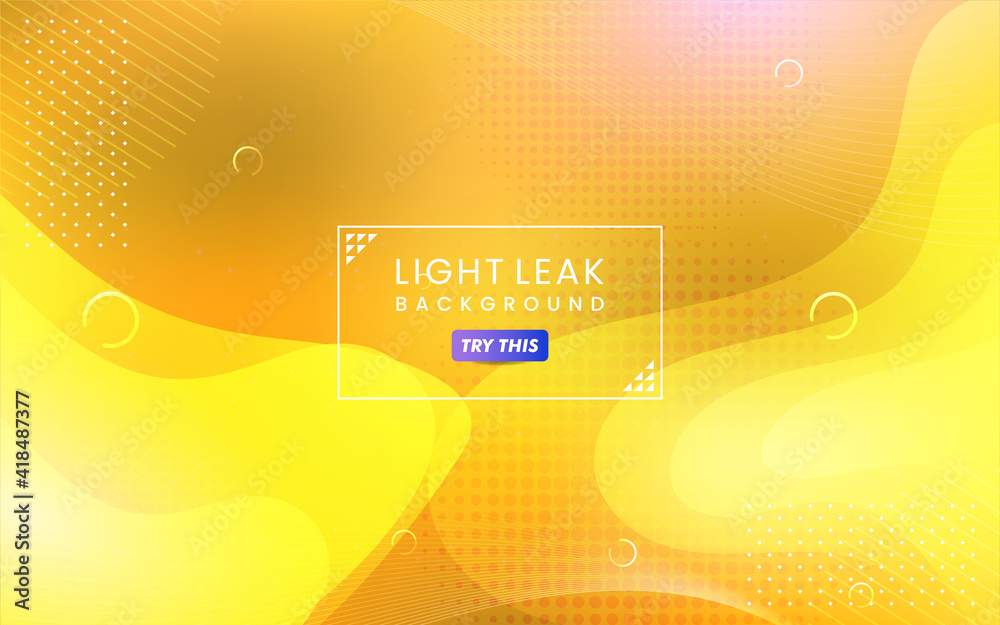 Poster abstract colorful light leak background. modern dynamic background usable for greeting card, banner,