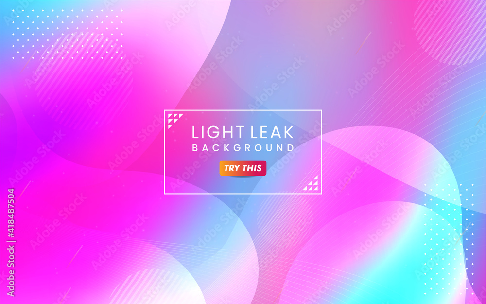 Poster abstract colorful light leak background. modern dynamic background usable for greeting card, banner,