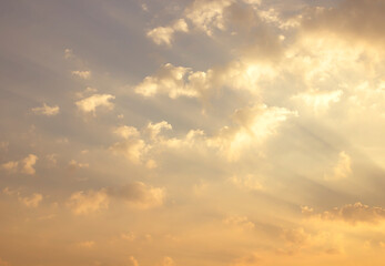 The vast sky and the sun