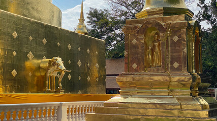 gold temple stupa