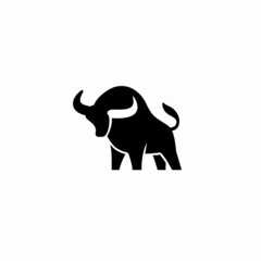 Silhouette Bull logo vector illustration design, creative and simple design,
can uses as logo and template for company.