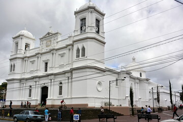 Fachada de la catedral de la ciudad de Matagalpa, en el norte de NIcaragua