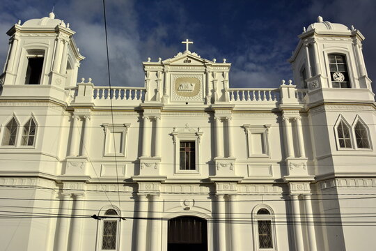 Fachada de la catedral de la ciudad de Matagalpa, en el norte de NIcaragua
