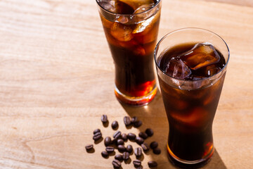 冷たいアイスコーヒー