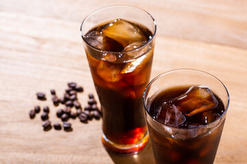 冷たいアイスコーヒー