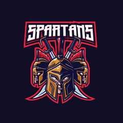 Spartan Mascot Logo Template