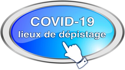 bouton covid-19 lieux de dépistage