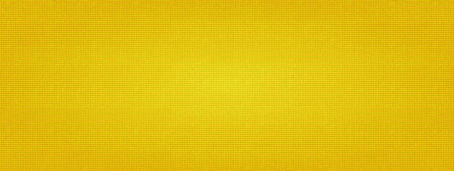 Fotobehang Linen fabric texture. Intense bright deep yellow wheaten color. Rectangular illustration. Grid. Cell. Use as background, wallpaper, packaging, overlay on any base, for decoration and design, etс. © hockey_mom