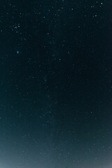 Fototapeta na wymiar Midnight sky at Yatsugatake winter