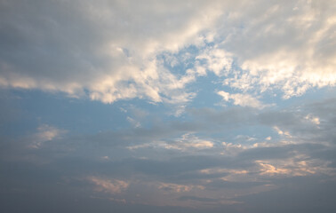 Clouds against a blue sky taken at Colombo, Sri Lanka