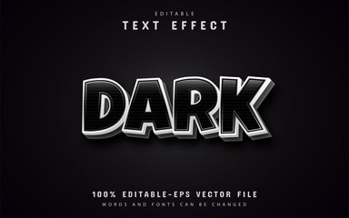 Dark text effects