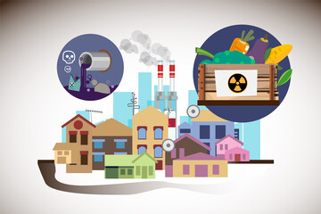 Contaminated food concept