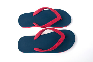 Sponge shoes on white background.