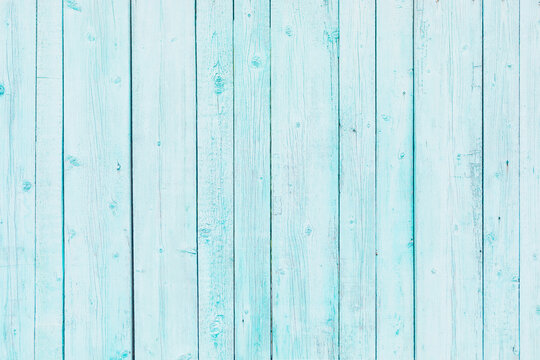 Light Blue Painted Old Planks Texture Background