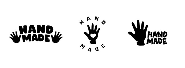 Set of hand made logos, labels and badges.