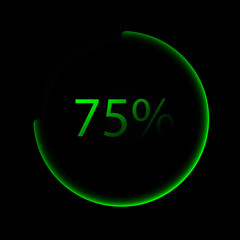 Set of battery charge level indicator, vector illustration.