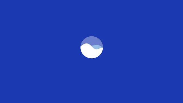 Water Wave Sphere Animation Design.