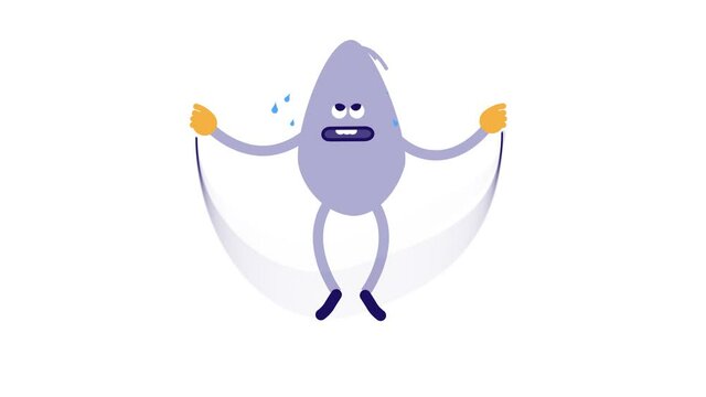 Cartoon Skipping Guy Animation and Motion graphics design