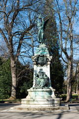 Fototapeta na wymiar Kaiser-Wilhelm-Denkmal im Alten Friedhof in Heilbronn