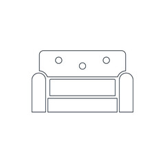 Sofa icon. Chair icon. home chair icon with vector illustration