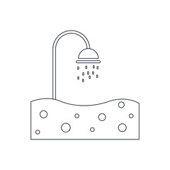 Swimming pool icon. swimming pond, water icon in vector