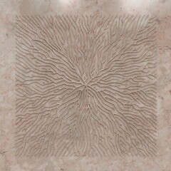 Abstract illustration of tree branches or roots for concept design, creative nature art. Marble background. 3d rendering
