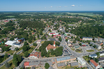 The most Latvian city - Latvia, Smiltene aerial view