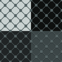 Naklejka premium Vector graph seamless. Grid line. Seamless cage texture.