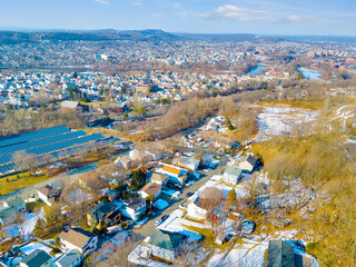 Aerial of Paterson New Jersey
