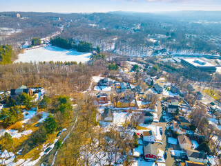 Aerial of Paterson New Jersey
