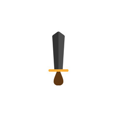 Sword flat  icon. History symbol. Logo design element
