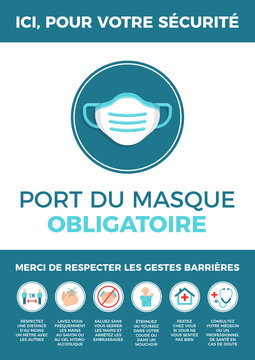 Port du masque obligatoire et respect des gestes barri&egrave;res