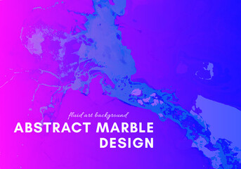 Abstract Fluid. Blue Color Graphic Motion. Modern Flow Pattern. Alcohol Inks Paint Texture. Digital Abstract Fluid. Vector Liquid Template. Minimal Dynamic Marble. Gradient Abstract Fluid.