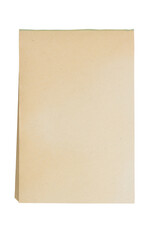 Blank retro old yellowed paper notepad